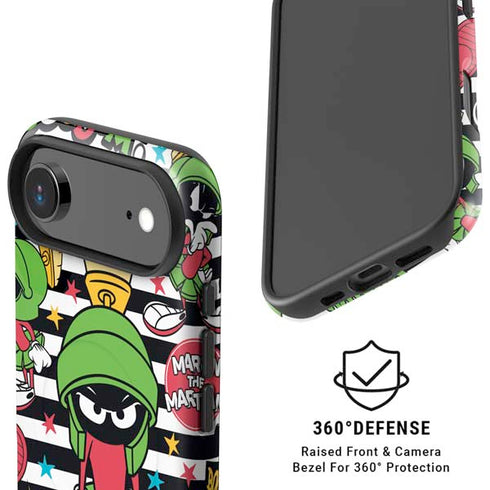 Looney Tunes Marvin the Martian Striped Patches iPhone 17 Air Magsafe Impact Case