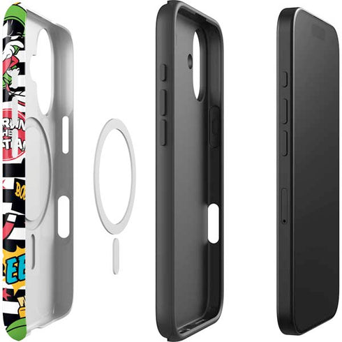 Looney Tunes Marvin the Martian Striped Patches iPhone 17 Magsafe Impact Case