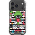 Looney Tunes Marvin the Martian Striped Patches iPhone 17 Pro Clear Case