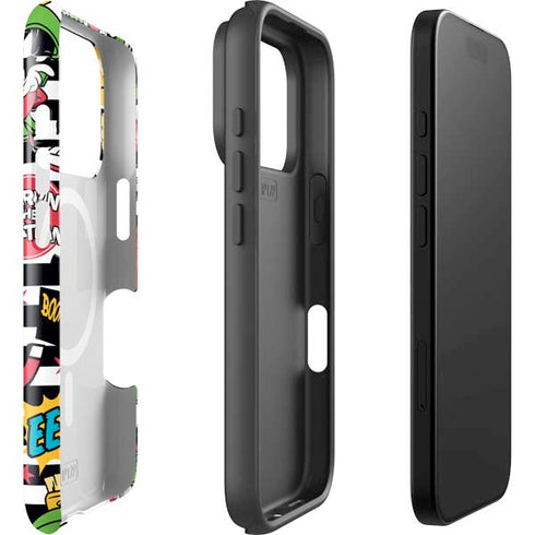 Looney Tunes Marvin the Martian Striped Patches iPhone 17 Pro Magsafe Impact Case