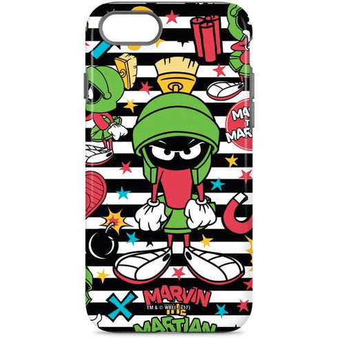 Looney Tunes Marvin the Martian Striped Patches iPhone Cases