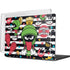 Looney Tunes Marvin the Martian Striped Patches MacBook Pro 14in (2021-24) Case plus Skin