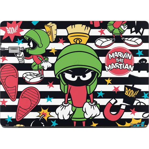 Looney Tunes Marvin the Martian Striped Patches Apple MacBook Pro 14-inch Skin
