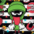 Looney Tunes Marvin the Martian Striped Patches Moto G6 Skin