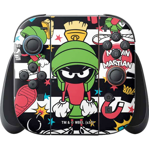 Looney Tunes Marvin the Martian Striped Patches Nintendo Skins