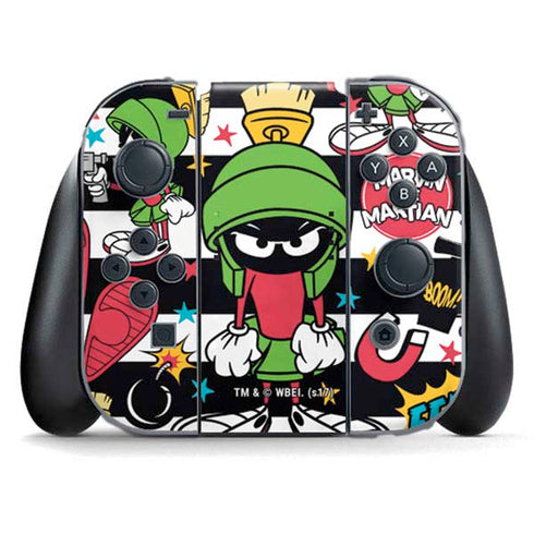 Looney Tunes Marvin the Martian Striped Patches Nintendo Skins