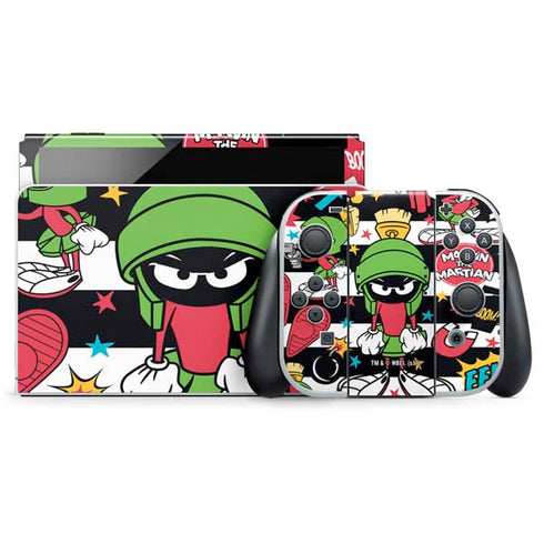 Looney Tunes Marvin the Martian Striped Patches Nintendo Skins