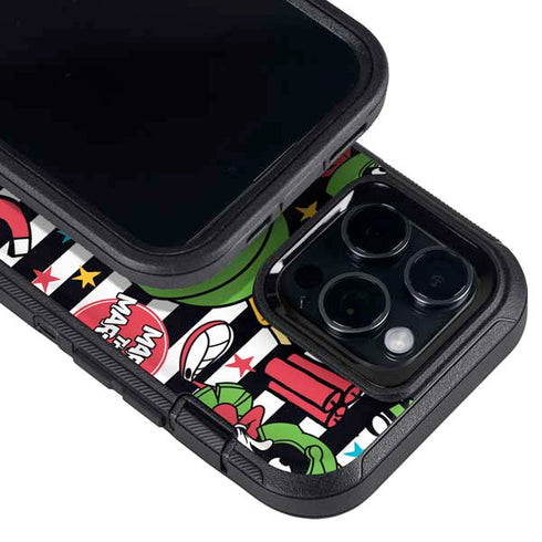 Looney Tunes Marvin the Martian Striped Patches Otterbox Defender iPhone Skin