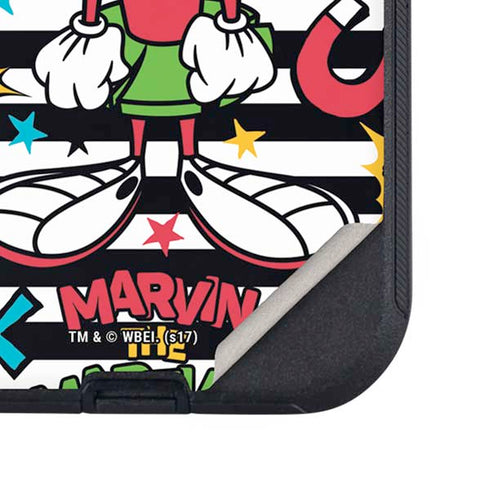 Looney Tunes Marvin the Martian Striped Patches Otterbox Defender iPhone Skin