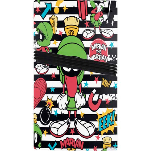 Looney Tunes Marvin the Martian Striped Patches PS5 Pro Bundle Skin