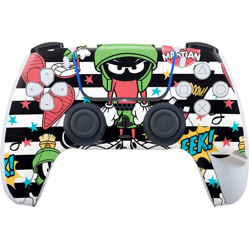 Looney Tunes Marvin the Martian Striped Patches PS5 Pro Bundle Skin