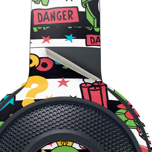 Looney Tunes Marvin the Martian Striped Patches Razer Kraken X Skin