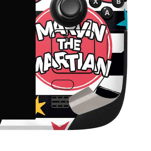 Looney Tunes Marvin the Martian Striped Patches Steam Deck Handheld Gaming Computer OLED Skin