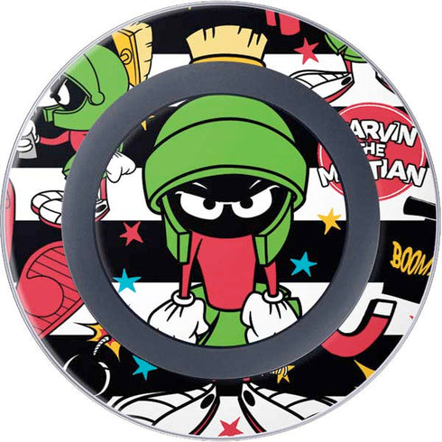 Looney Tunes Marvin the Martian Striped Patches Wireless Charger Skin