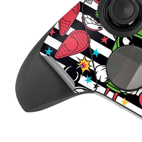 Looney Tunes Marvin the Martian Striped Patches Xbox Elite Wireless Controller Series 2 Skin