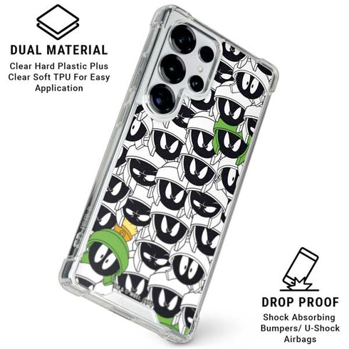 Looney Tunes Marvin the Martian Super Sized Galaxy S25 Ultra Clear Case