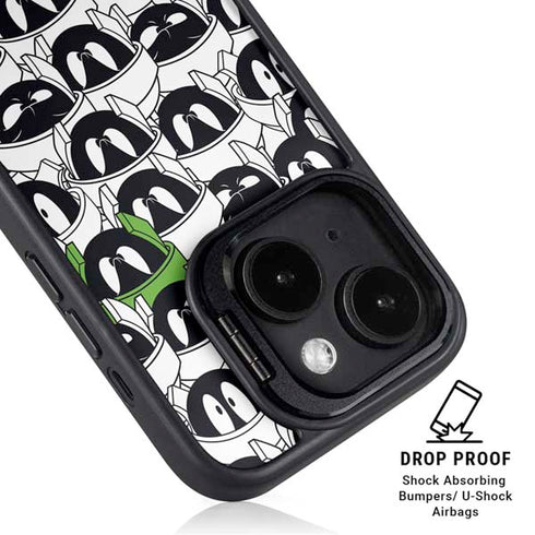 Looney Tunes Marvin the Martian Super Sized iPhone 15 Plus Kickstand Case
