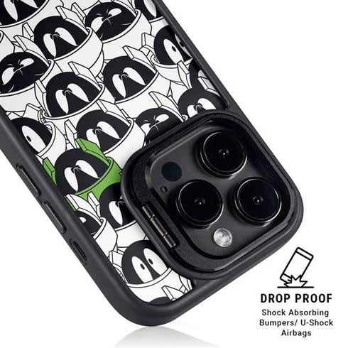 Looney Tunes Marvin the Martian Super Sized iPhone 15 Pro Kickstand Case