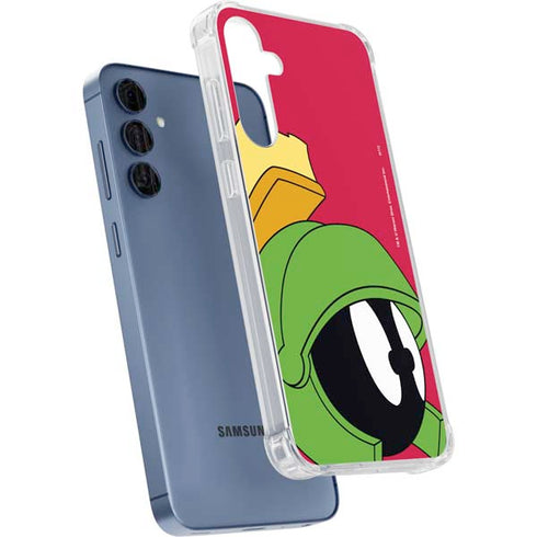 Looney Tunes Marvin The Martian Zoomed In Galaxy A55 5G Clear Case