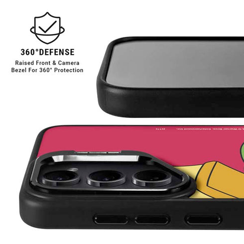 Looney Tunes Marvin The Martian Zoomed In Galaxy S25 Kickstand Case