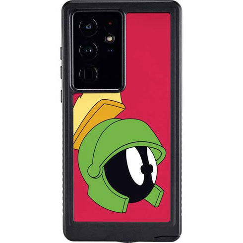 Looney Tunes Marvin The Martian Zoomed In Galaxy S24 Ultra Waterproof Case
