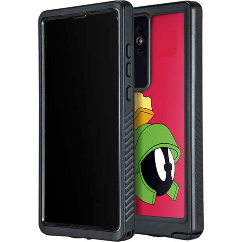 Looney Tunes Marvin The Martian Zoomed In Galaxy S24 Ultra Waterproof Case
