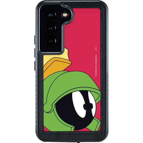Looney Tunes Marvin The Martian Zoomed In Galaxy S24 Waterproof Case
