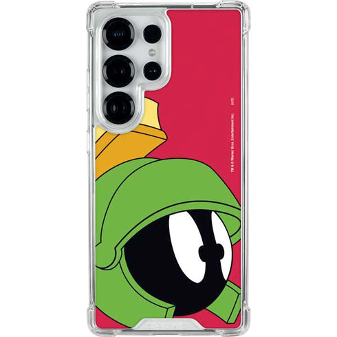 Looney Tunes Marvin The Martian Zoomed In Galaxy S25 Ultra Clear Case
