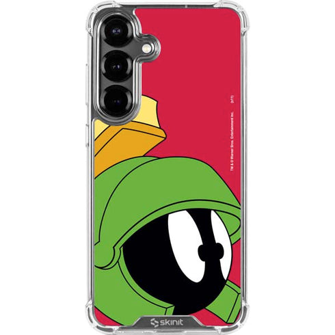 Looney Tunes Marvin The Martian Zoomed In Galaxy S26 Clear Case