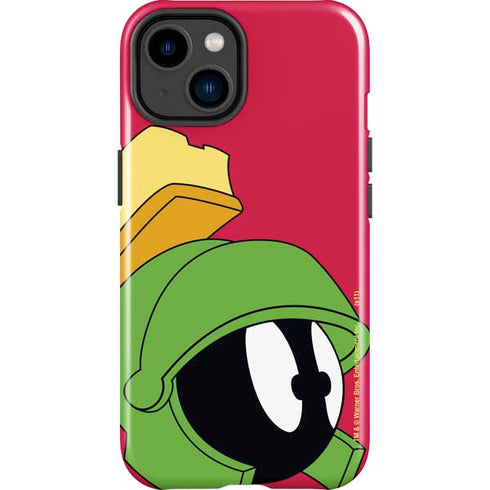 Looney Tunes Marvin The Martian Zoomed In iPhone 15 Impact Case