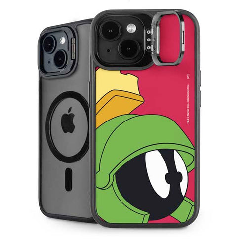 Looney Tunes Marvin The Martian Zoomed In iPhone 15 Kickstand Case