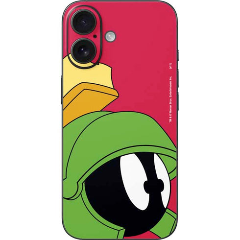 Looney Tunes Marvin The Martian Zoomed In iPhone 16 Skin