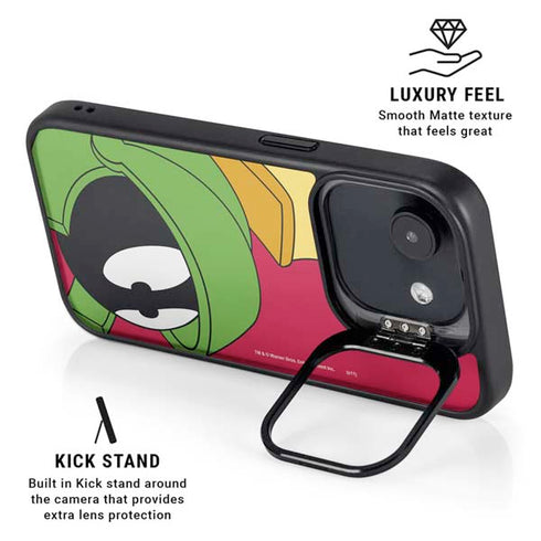 Looney Tunes Marvin The Martian Zoomed In iPhone 16e Kickstand Case