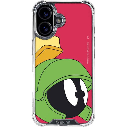 Looney Tunes Marvin The Martian Zoomed In iPhone 17 Clear Case