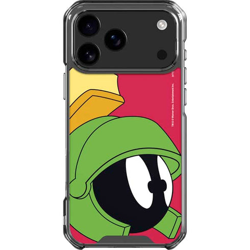 Looney Tunes Marvin The Martian Zoomed In iPhone 18 Pro Max Clear Case