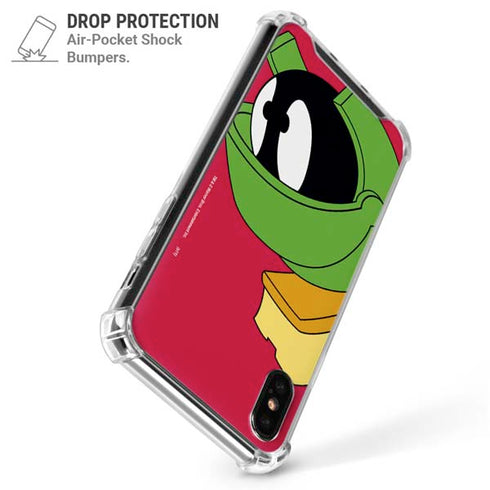 Looney Tunes Marvin The Martian Zoomed In iPhone X/XS Clear Case