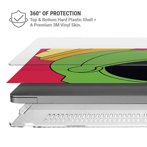 Looney Tunes Marvin The Martian Zoomed In MacBook Pro 14in (2021-24) Case plus Skin