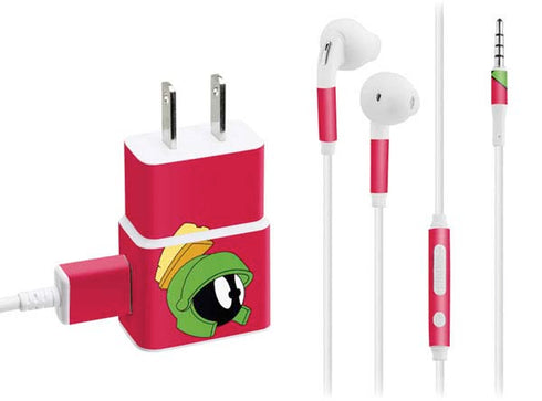 Looney Tunes Marvin The Martian Zoomed In Phone Charger Skin