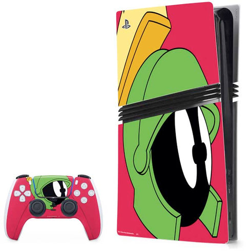 Looney Tunes Marvin The Martian Zoomed In PS5 Pro Bundle Skin