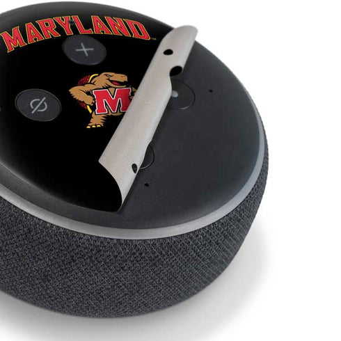 University of Maryland Collegiate Text Amazon Echo Dot Skin