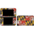 Maryland Flag Dark Wood Nintendo Skins