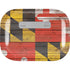 Maryland Flag Dark Wood AirPods Skins