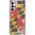 Maryland Flag Dark Wood Galaxy A16 5G Clear Case