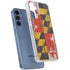 Maryland Flag Dark Wood Galaxy A55 5G Clear Case