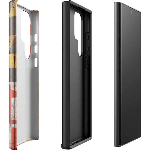 Maryland Flag Dark Wood Galaxy S23 Ultra Pro Case