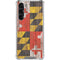 Maryland Flag Dark Wood Galaxy S24 FE Clear Case