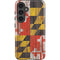 Maryland Flag Dark Wood Galaxy S25 Impact Case
