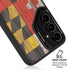 Maryland Flag Dark Wood Galaxy S25 Kickstand Case
