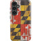 Maryland Flag Dark Wood Galaxy S25 Plus Impact Case