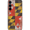 Maryland Flag Dark Wood Galaxy S25 Skin